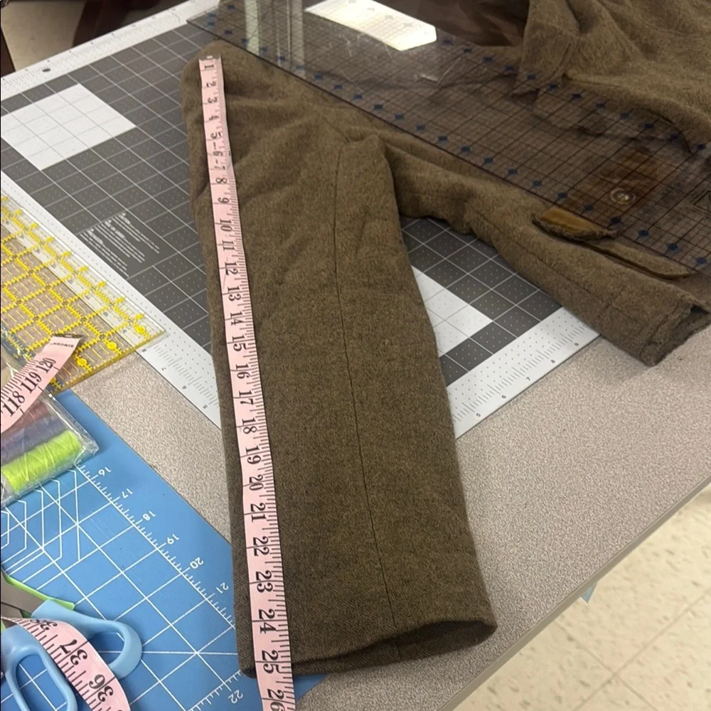 CaBi Brown Ruffle Front Wool Blazer - Picture 10 of 10